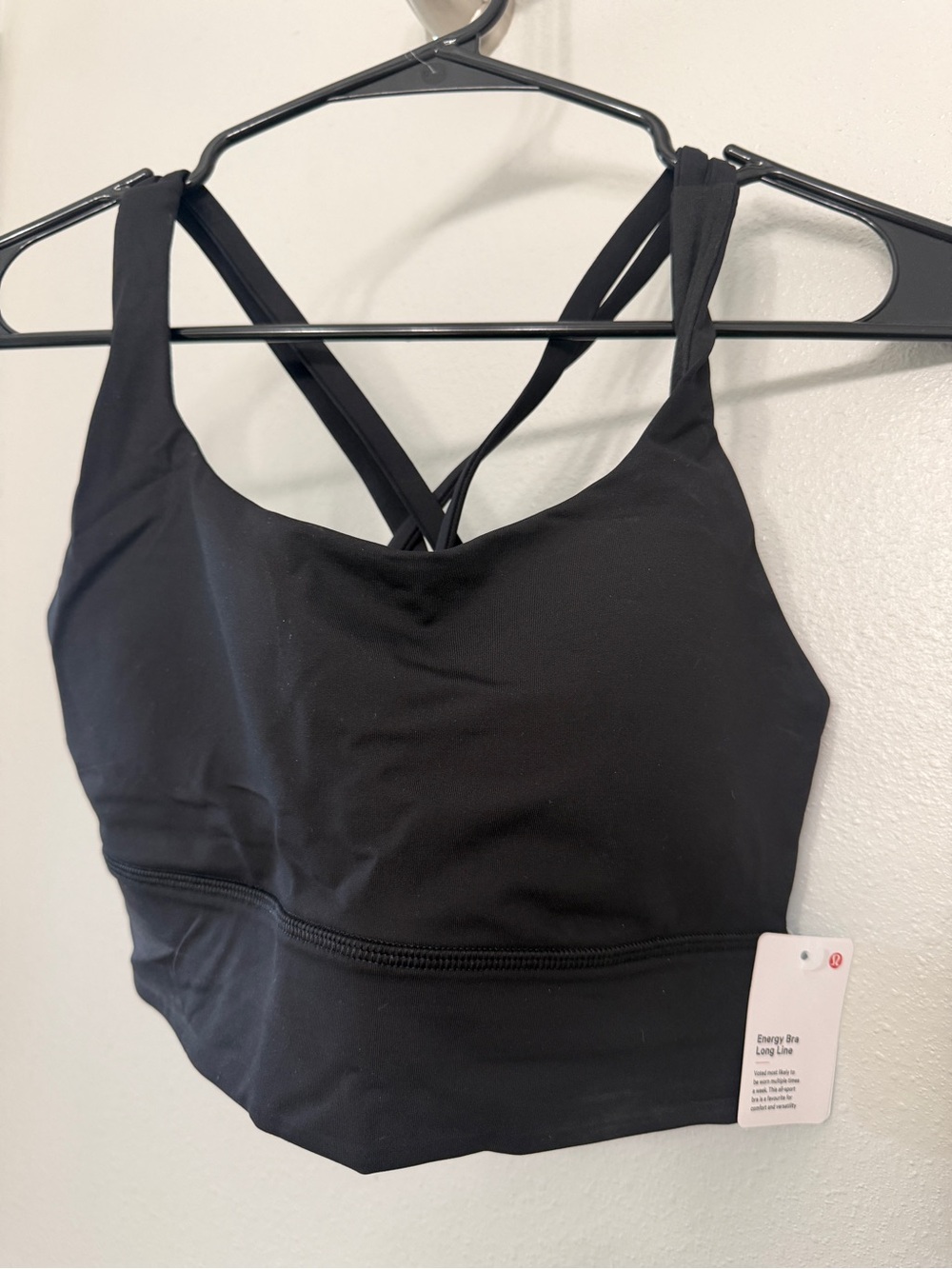lululemon athletica Black Energy Bra Long Line Sports Bra